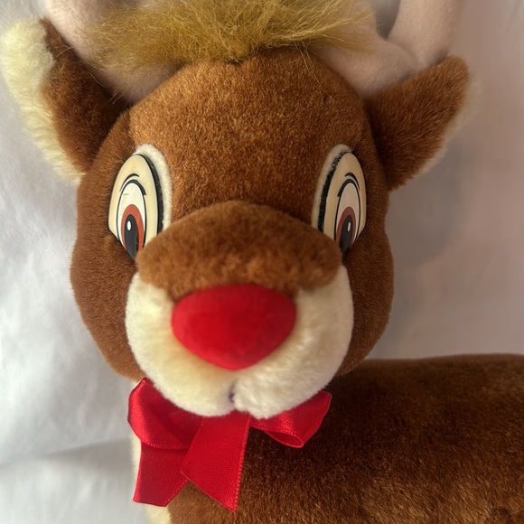 Rudolph the red nose Reindeer, Christmas plush clean 10” great condition plush - Picture 11 of 16